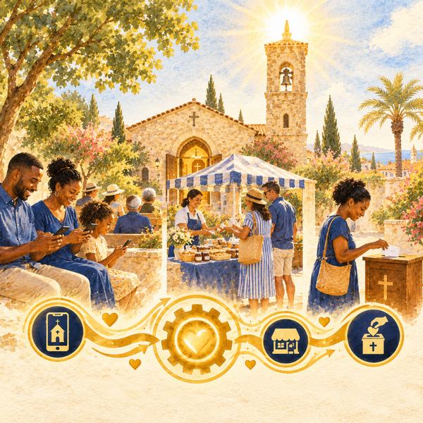 A Mediterranean church community in bloom